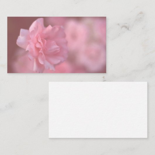 Rosa Rosa-Loyalität Treuekarte (Vorne/Hinten)