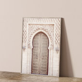 Rosa Rosa Marokkanische Tür Terracotta Poster