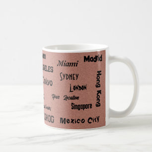 Rosa Rosa Mega Stadt Kaffeetasse
