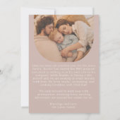 Rosa Rosa Modernes Foto Weihnachten (Rückseite)