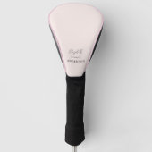 Rosa Rosa Modernes Minimalistisch Golf Headcover (Vorderseite)