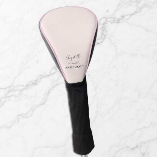 Rosa Rosa Modernes Minimalistisch Golf Headcover