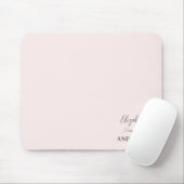Rosa Rosa Modernes Minimalistisch Mousepad (Mit Mouse)