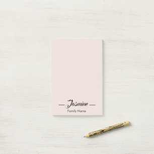 Rosa Rosa Modernes Minimalistisch Post-it Klebezettel