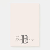Rosa Rosa Modernes Minimalistisch Post-it Klebezettel (Vorderseite)