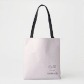 Rosa Rosa Modernes Minimalistisch Tasche (Vorderseite)