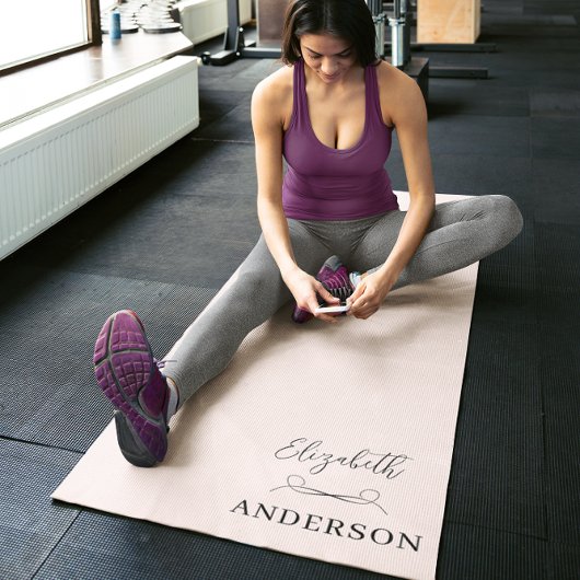 Rosa Rosa Modernes Minimalistisch Yogamatte