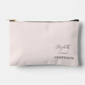 Rosa Rosa Modernes Minimalistisch Zubehörtasche (Vorderseite)
