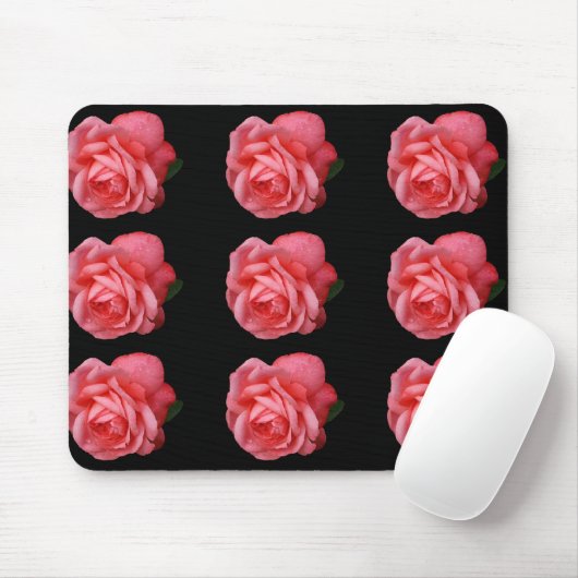 Rosa Rosa Mousepad (Mit Mouse)