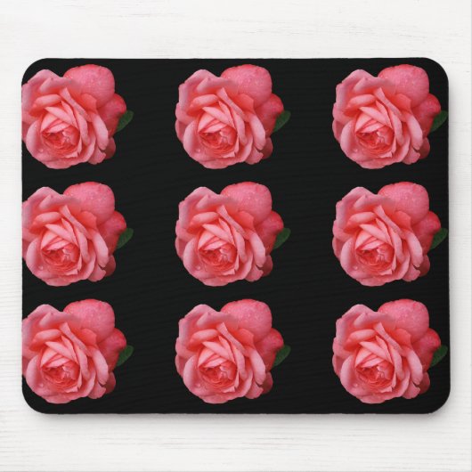 Rosa Rosa Mousepad (Vorne)
