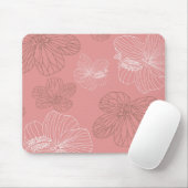 Rosa Rosa Mousepad (Mit Mouse)
