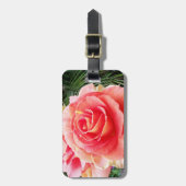 Rosa rosa nah-up Foto schön stilvoll modern Gepäckanhänger (Vorderseite vertikal)