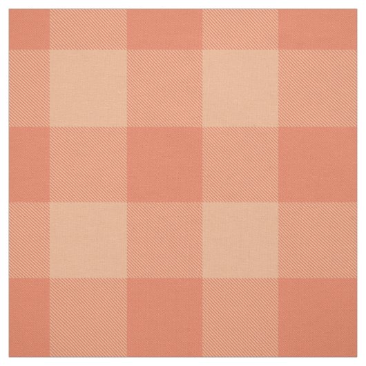 rosa rosa Orangenbüffel kariert Stoff (Muster)