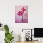 Rosa Rosa Orchideen Poster (Heimbüro)