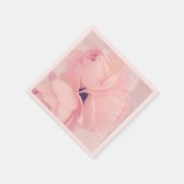Rosa Rosa Papier Napkins Serviette (Ecke)