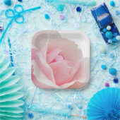 Rosa rosa pappteller (Party)