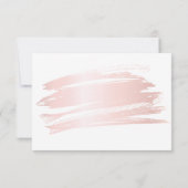 Rosa Rosa Pinselstrich Stroke Business Order  Dankeskarte (Rückseite)