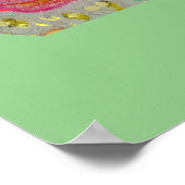 Rosa Rosa Poster (Ecke)