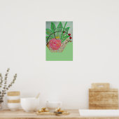 Rosa Rosa Poster (Küche)