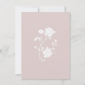 Rosa Rosa Probe Abendessen Einladung (Rückseite)