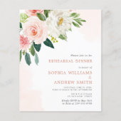 Rosa Rosa Probe Dinner Einladung (Vorderseite)