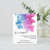 Rosa Rosa-Rauchen: Einladung (Stehend Vorderseite)