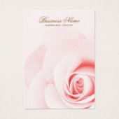 Rosa Rosa-Romantikkarten mit Ohrring (Vorderseite)