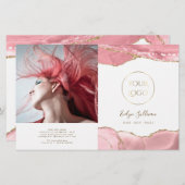 Rosa Rosa-Rosa-Agulationsbroschüre (Vorne/Hinten)