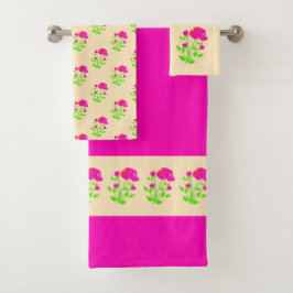 Rosa Rosa Rosa Badhandtuch Set