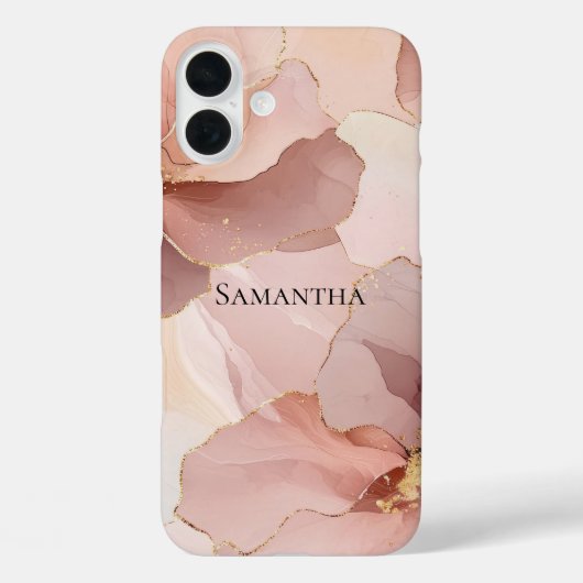 Rosa Rosa Rosa Bloral Case-Mate iPhone Hülle (Rückseite)