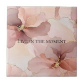 Rosa Rosa Rosa Bloral Fliese (Vorderseite)