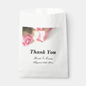 Rosa Rosa Rosa Blume Foto Design Hochzeit Geschenktütchen (Vorderseite)