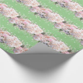 Rosa, rosa, rosa Blume Geschenkpapier (Ecke)