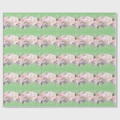 Rosa, rosa, rosa Blume Geschenkpapier (Flach)