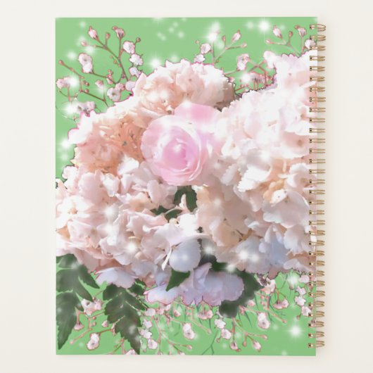 Rosa, rosa, rosa Blume Planer (Rückseite)