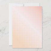 Rosa Rosa Rosa Bordeaux Blumen Hochzeit Einladung (Rückseite)