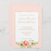 Rosa Rosa Rosa Einladung (Vorne/Hinten)