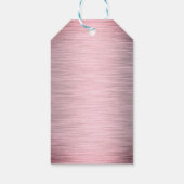 Rosa Rosa Rosa Elegante Lotus Blume Geschenkanhänger (Rückseite)