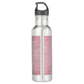 Rosa Rosa Rosa Elegante Lotus OM Edelstahlflasche (Rückseite)