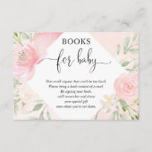 Rosa Rosa Rosa Girl Girl Babydusche Anfrage Begleitkarte (Vorderseite)