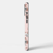 Rosa Rosa-Rosa-Glitzer Case-Mate iPhone Hülle (Rückseite / Links)