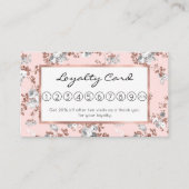 Rosa Rosa-Rosa-Glitzer Treuekarte (Vorderseite)