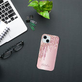 Rosa Rosa Rosa Gold Metallische Bezeichnung Monogr Case-Mate iPhone Hülle