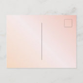 Rosa Rosa-Rosa-Goldflorchen Brautparty Postkarte (Rückseite)