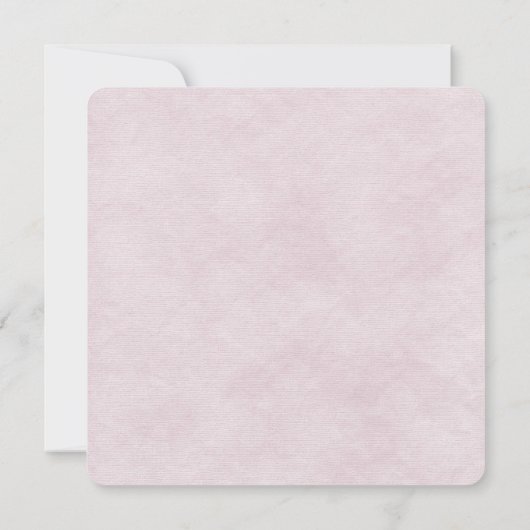 Rosa-Rosa-Rosa-Hochzeitsdesign Einladung (Rückseite)