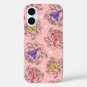 Rosa Rosa Rosa Lotus Art iPhone 16 Hülle