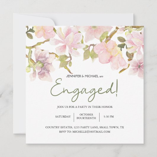 Rosa Rosa Rosa Magnolia Frische Pasta machen Elega (Vorderseite)