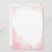 Rosa Rosa Rosa Peony Ice Cream Scooper Brautparty Einladung (Rückseite)