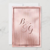 Rosa Rosa Rosa Pinselstriche ändern Datum Einladung (Rückseite)