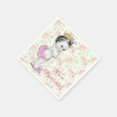 Rosa Rosa Rosa Princess Baby Dusche Serviette (Ecke)